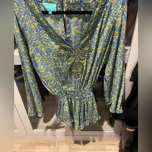 Taj bejeweled romper Size Small